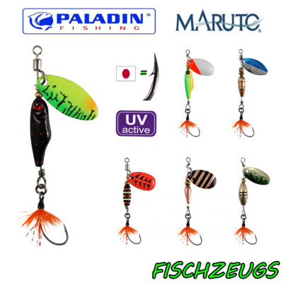 Paladin Spinner Rotor Blinker Maruto Einzelhaken UV Aktiv Spoon Forelle Trout