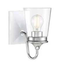 Park Harbor La Maida 10" Tall Bathroom Sconce PHVL3151PC Chrome