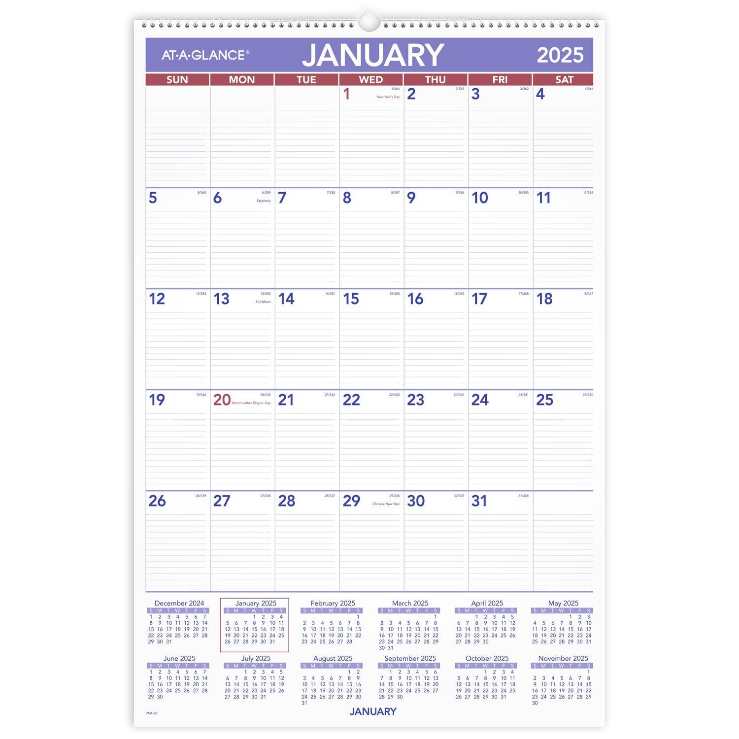 At A Glance 2025 Wall Calendar 20 X 30 Extra Large Pm42825