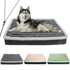 Dog Bed Mat with Zipper Pet Mattress Dog Sleeping Mat Washable Pet Pad Cushion