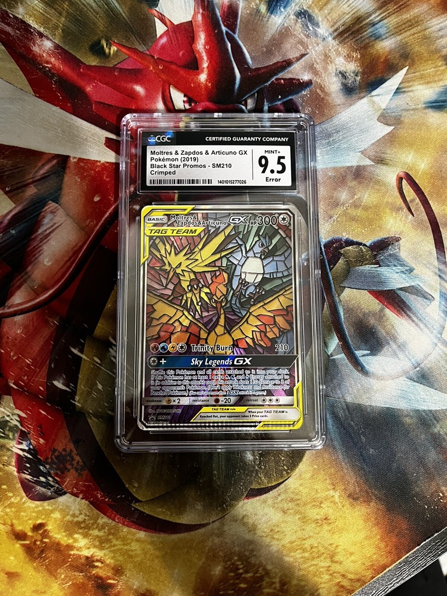 Pokemon CGC 9.5 (CRIMPED ERROR) Moltres & Zapdos & Articuno Pokemon CGC 9.5 (CRIMPED ERROR) Moltres & Zapdos & Articuno