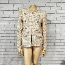 Elie Tahari Women's Tweed Double Breasted Blazer - Size 8