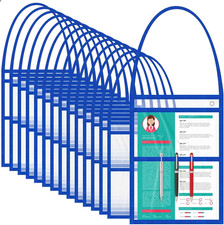 15 Pack Job Ticket Holder 9 X 12 Dry Erase Pocket Sleeves Work Order Plastic Sle