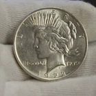 1922 US Peace Silver Dollar $1 NIce AU