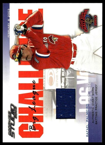 2003 Donruss Studio / Rafael Palmeiro JERSEY PATCH GAME-USED