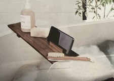 Luxury Bathtub Caddy Tray - Natural Wood Bath Tub Organizer