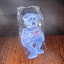 Ty Beanie Babies Blue Bear with American Flag Patch