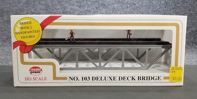 #ad #ad Model Power HO Scale No. 103 DELUXE DECK BRIDGE 2 figurines $9.95