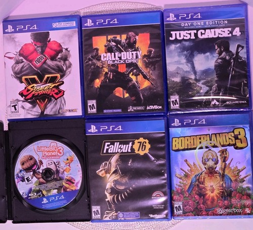 PlayStation 4 Games Collection (Lot Of 6 Ps4 Games, 1 Brand New)