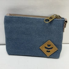 Reverly Supply Mini Broker Wallet Travel Pouch Denim Smell Proof Water Resistant