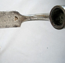 Revolutionary War era socket bayonet, big caliber, deep stamp. hole in socket