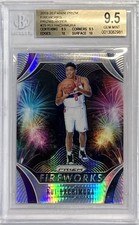 RUI HACHIMURA 2019-20 PRIZM FIREWORKS HYPER PRIZM BGS 9.5 GEM MINT RC LAKERS