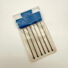 Vintage Goody Metal Hair Pick Hair Pic Lift Purse Travel Blue Case