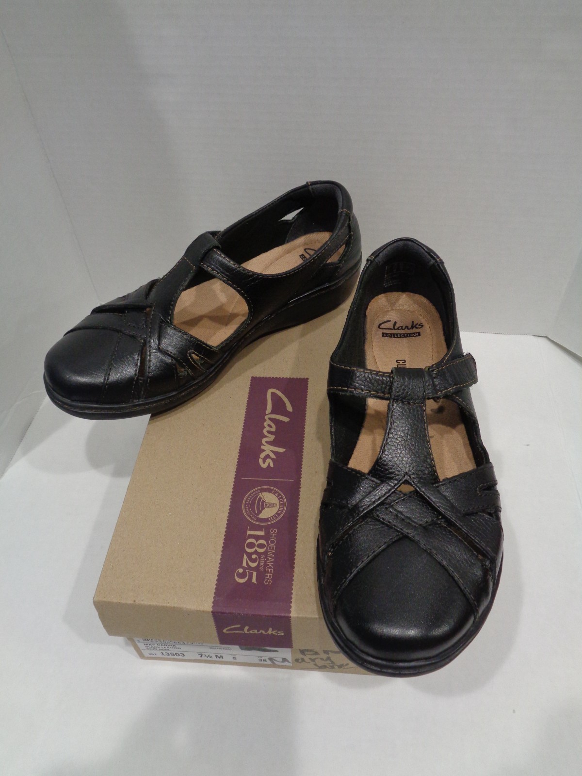 Ladies Clarks Evianna Doyle Shoe. Black. Size 7.5M  MaryJane
