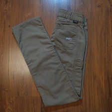 Ariat Womens FR Cordura Flame Resistant Pants 26L Tan Mid Rise Straight Cat 2