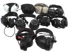 Lot of 10 Wired Different Brands Headphones - Free Shipping.