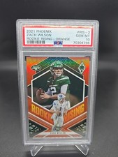 2021 Phoenix Rookie Rising Zach Wilson - Orange # /99 Low POP PSA 10 GEM Jets