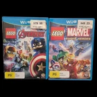 LEGO Marvel Avengers + Marvel Super Heroes (Nintendo Wii U, 2013 & 16) PAL + FP