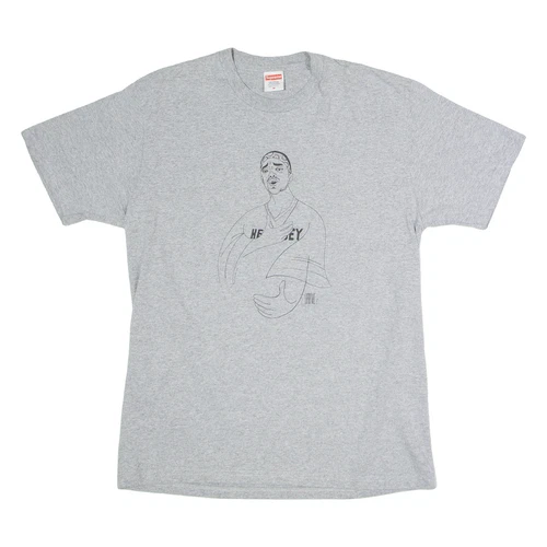 T shirt homme SUPREME gris USA col rond M