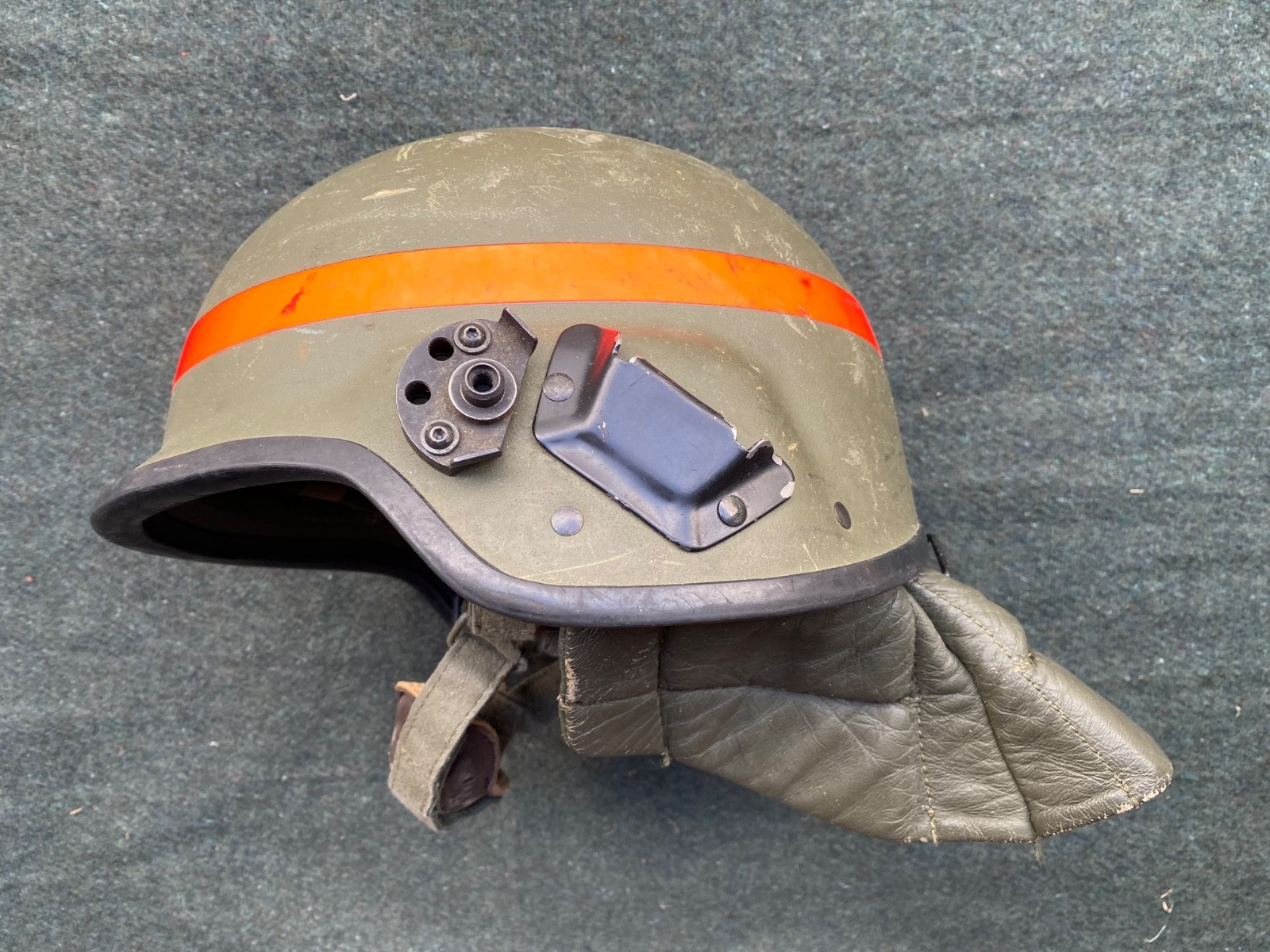 Genuine French Army Legion F2 Spectra MSA Gallet Ballistic Riot? Helmet - Small
