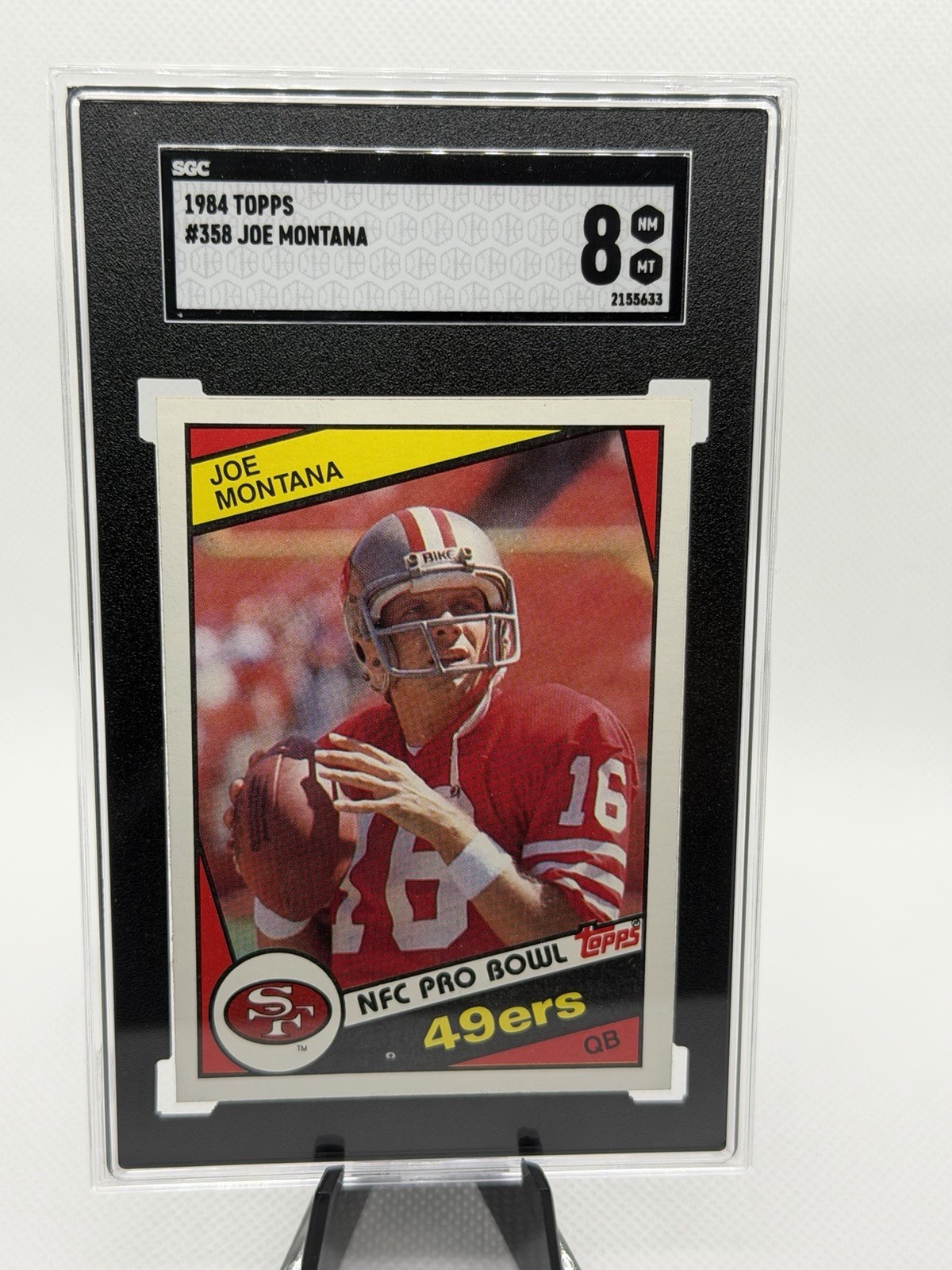 1984 Topps - Joe Montana #358 SGC 8 HOF San Francisco 49ers