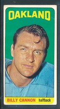 1965 Topps Football #134 BILLY CANNON Short Print SP, Oakland Raiders ~ VG+