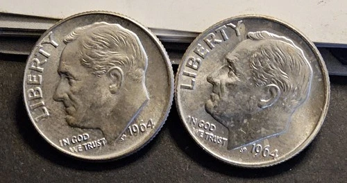 Unc 1964 P+D Roosevelt Dime Set