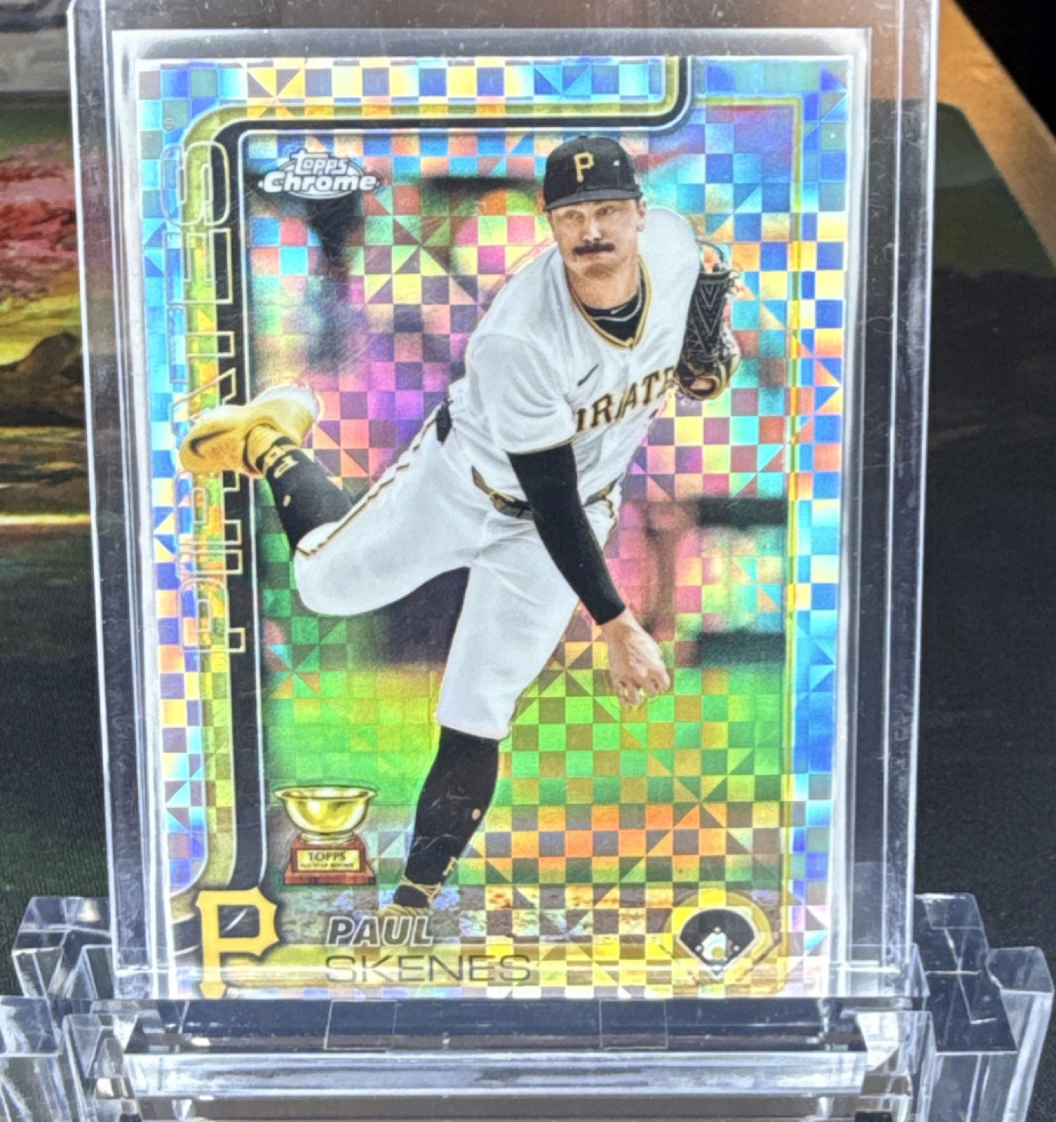 Topps Chrome 2025 Paul Skenes Pittsburgh Pirates #300 X-Fractor Parallel