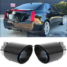 For Cadillac CT4 CT5 CT6 XT4 ATS Carbon Fiber Exhaust Tip 2.5" Inlet 3.5" Outlet
