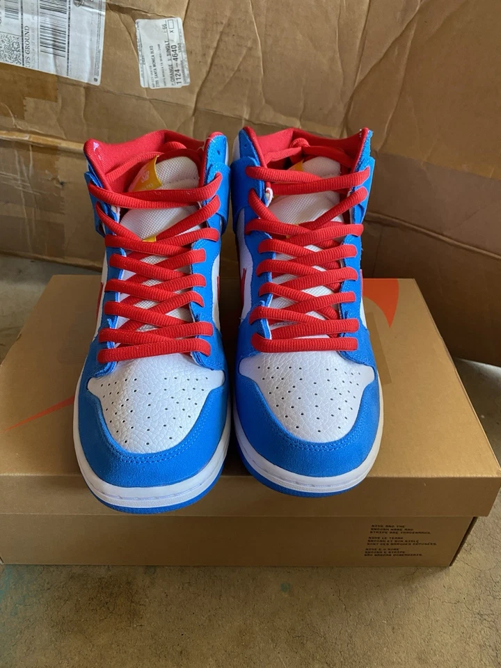 Nike Dunk SB High Doraemon Talla 10.5 Nuevo Con Caja Sin Stock Foto 3 de 4