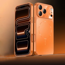 For iPhone 17 Pro Max 16 15 14 13 Shockproof Matte Mag Safe Case Full Lens Cover