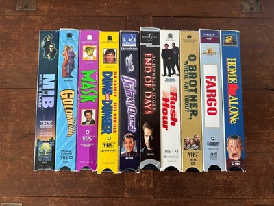 10x VHS Home Alone Dumb & Dumber GalaxyQuest Rush Hour MIB Goldmember Mask etc.
