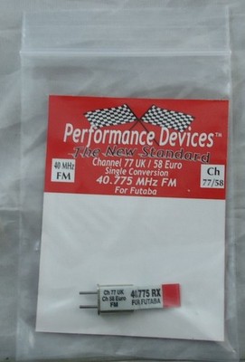 Futaba 40Mhz FM Receiver Crystal Channel 77 UK / 58 Euro PDV9600775 40.775