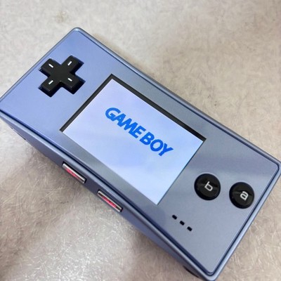 NINTENDO Game Boy Micro OXY-001 Blue Handheld Console Tested