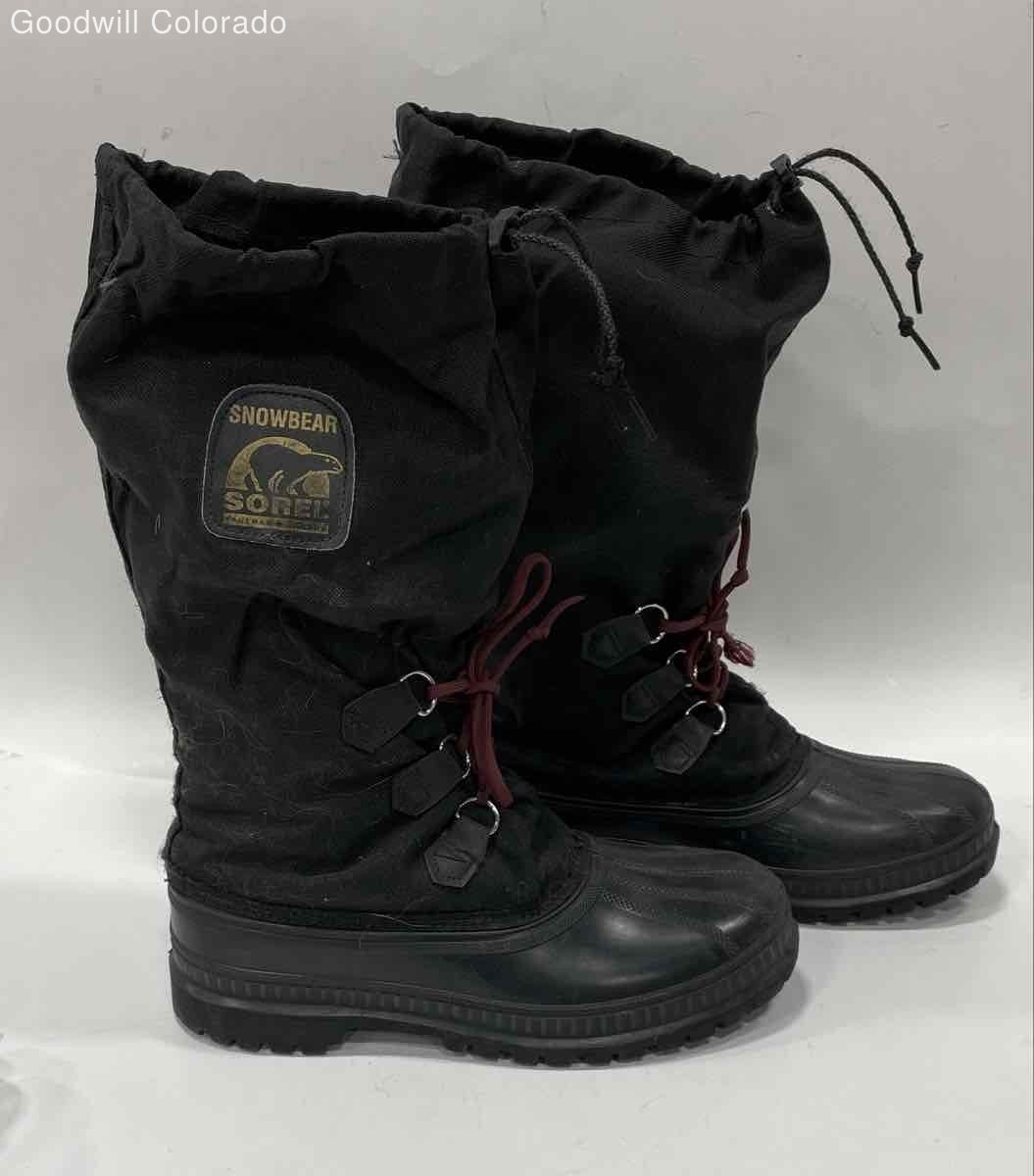 Sorel Snowbear Black Snow Boots Men display picture 2