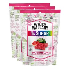 Licorice Candy Watermelon 5.5 Ounce Low Sugar Gluten Free Soft Chewy 3 Pack