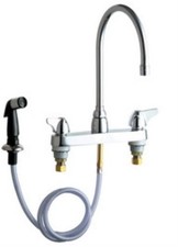 Chicago Faucets 1102-GN8AE3ABCP Deck-Mounted Manual Sink Faucet 8