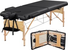 84x28in Portable Massage Table Folding Adjustable Professional Lash Spa Bed