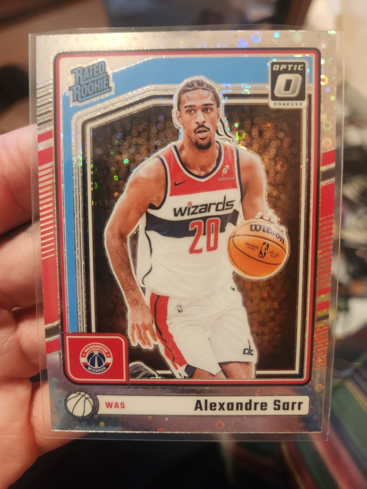 2024-25 Donruss Optic Alexandre Sarr #276 Donruss Fast Break Holo