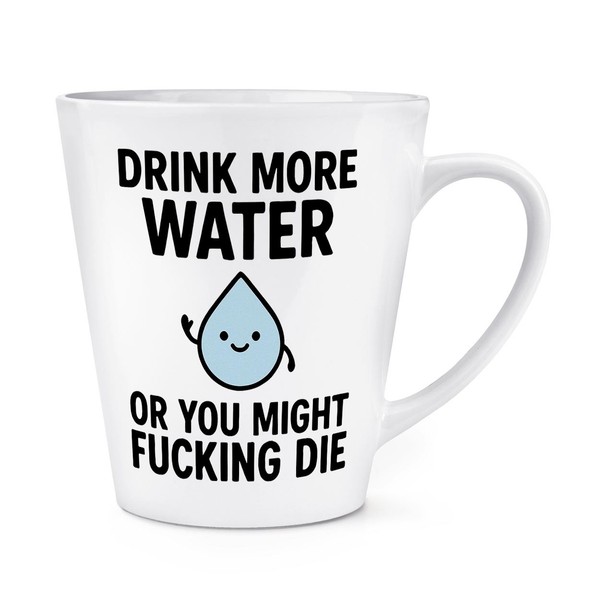 Gift Base Lustige Kaffeetasse Spruch Becher 12Oz Latte Keramik Weiß-image