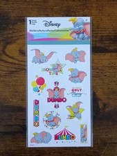 25-PCS DUMBO Sticker Sheet Disney Animated Classic Elephant Circus