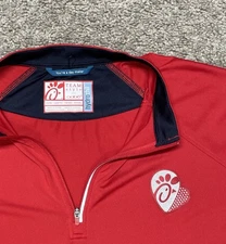 Chic Fil A Team Member Style Polo Shirt Adult XL Work Uniform Red Delivery EUC