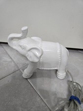 White Ceramic Elephant Night Light Tested Works