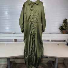 Vintage US Military Cold Weather Mechanics Coveralls Medium OD Green Insulated 1