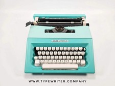 Olivetti Lettera 25 Mint Green Manual Vintage Typewriter, Restored thumbnail