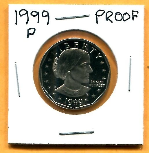Uncirculated 1999 Susan B Anthony Dollars (1979-1981, 1999) for
