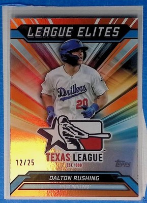 DALTON RUSHING  2025 TOPPS PRO DEBUT LEAGUE ELITES #LE-17  ORANGE /25