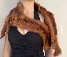 One-of-a-Kind Vintage Fur Mink Stole with clasp