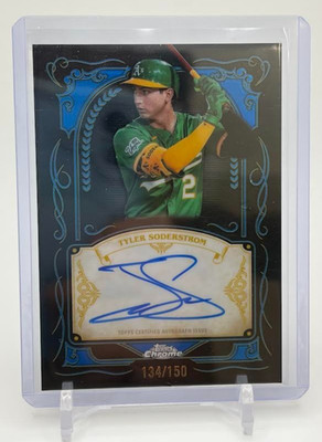 2026 Topps Chrome Tyler Soderstrom Ink Strokes Auto IS-TS Blue /150