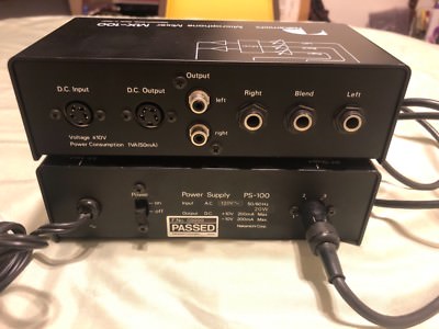 Nakamichi Power Supply PS-100 & Microphone Mixer MX-100 Made